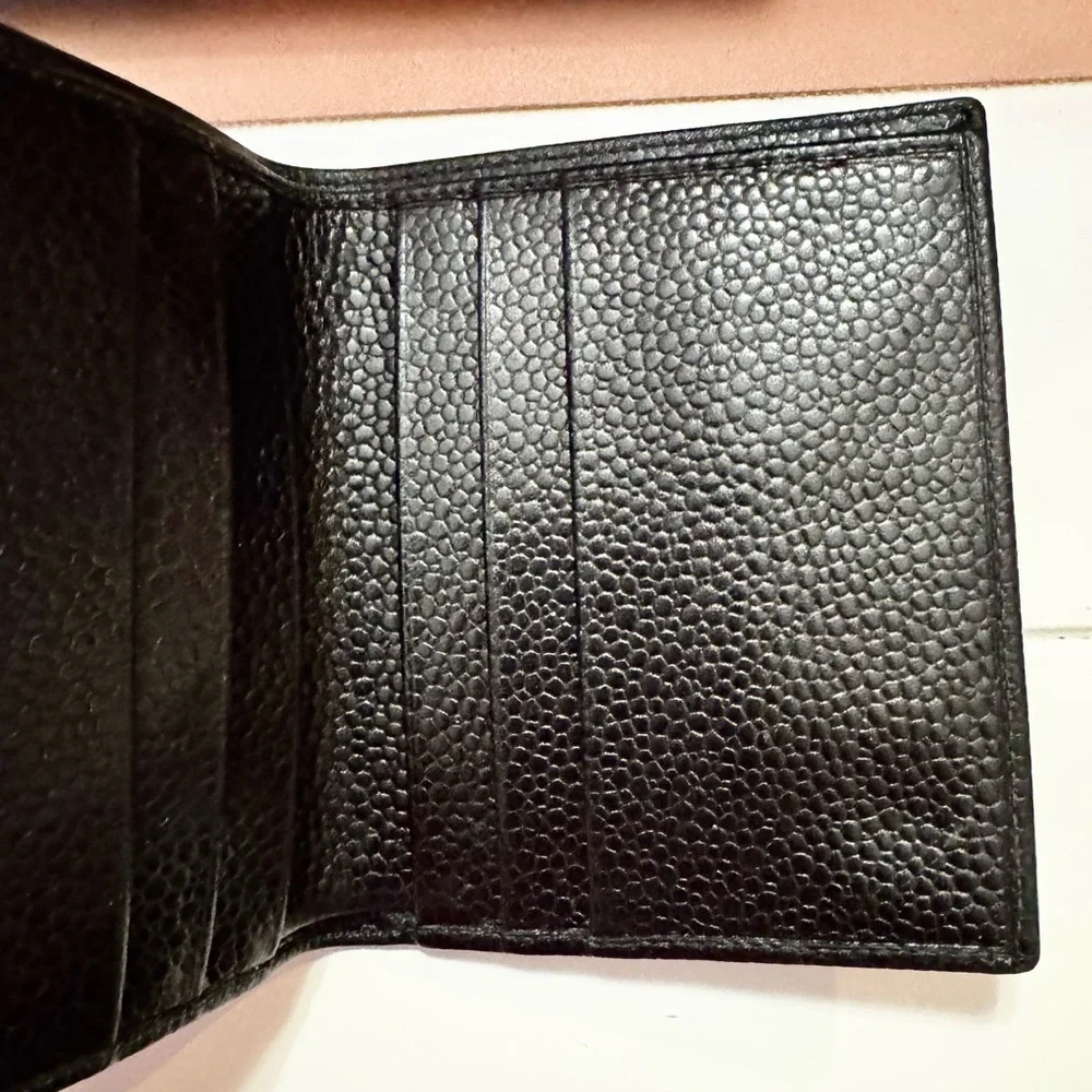 New Men’s Fendi Black Leather Bi-Fold Wallet